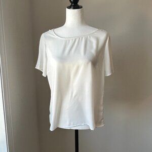 Dynamite White Open-Back Blouse - Size M